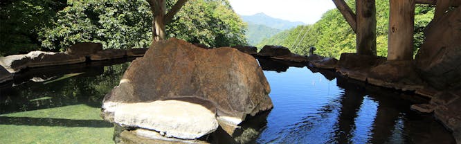 新高湯温泉 五つの絶景露天風呂 吾妻屋旅館