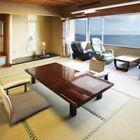 伊豆山温泉 ホテルニューさがみや 【お料理アップグレード】特別室「温泉内風呂付」和室次の間付【お部屋出し】