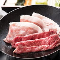 鳥羽ビューホテル花真珠 【期間限定】希少豚「松阪豚」×「松阪牛」の贅沢しゃぶしゃぶ食べ比べ~Wの美味しさ堪能プラン~