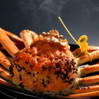 料理宿やまざき 【黄タグブランド越前蟹1キロサイズだけ使用】夕食は熱々茹で・刺し・焼きのかに料理のみ!プラン