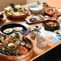 伊豆下田温泉 下田大和館 【炭火会席人気NO.1】海鮮炭火焼メインが鮑・牛・伊勢海老からチョイス