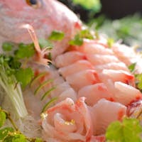 旅亭懐石 のとや 【料理】<活鯛舟盛懐石> お目当ては〆の鯛茶漬け!ピチピチ朝獲れ活鯛の舟盛りを!
