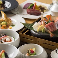 観月苑 【早割30日先|彩り膳(贅沢度〇〇)】十勝の恵み勢揃い!お食事処でゆったりお膳食プラン/記念日に〇