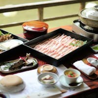 もみぢ家別館 川の庵 【冬こそ鍋】もち豚しゃぶしゃぶ