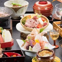 弥彦温泉 四季の宿 みのや 【夏季限定】ずわい蟹の天ぷら・越後牛肉とハーブサラダ他「リーズナブル 越後会席プラン」