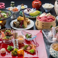 新潟・岩室温泉 ゆもとや 【お料理重視の方へ!当館人気No1】A4村上牛&海鮮姿盛り、フカヒレやのどぐろも堪能。逸品会席