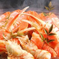 香住 いわや ◯柴山カニは茹でカニ半匹・カニ刺しで◯1・5匹フルコース (ズワイカニを含みます)