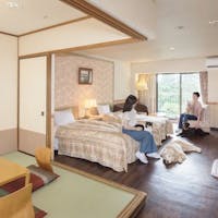 伊豆高原わんわんパラダイスホテル ツイン料金で和洋室へ無料グレードアップ特典付<2名もお得な人数フラット料金>