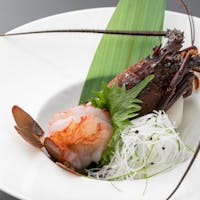 コレドール湯河原 Dog&Resort 【お料理グレードアップ 伊勢海老お造りコース】~料理長の創作料理を愛犬と共に~