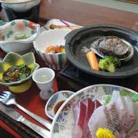 黄金崎不老ふ死温泉 選べるメイン!鮑陶板焼or県産深浦牛陶板焼付Bプラン!