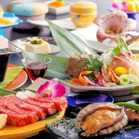 湯村温泉 朝野家 【Web限定!お部屋食】山陰地方の山と海の食材!地元の「但馬牛」と日本海で育った「鮑」を食べ比べ