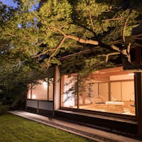 原鶴温泉 パーレンス小野屋 オープン記念【唯一無二の和モダン空間!源泉掛け流し風呂付離れ待月庵】最上級の贅沢を~創作寿泉会席~