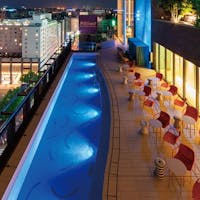 都ホテル 博多 【開業1周年記念】最大38%OFF+ポイント最大10倍!ナイトプールほか温泉スパ利用無料(素泊り)