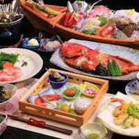 今井浜温泉旅館 心のどか 無料貸切風呂と金目鯛姿煮&刺身盛<現金特価>訳あり