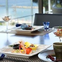 リゾートヒルズ豊浜蒼空の風 “上”【特選会席13品】伊勢海老1尾+鮑堪能!相差大漁舟盛りに黒毛和牛+名物鯛香草蒸し!
