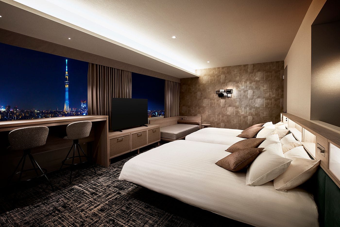 デラックスタワービューツイン（夜）