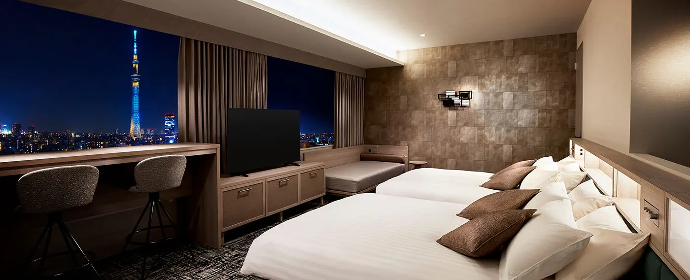 デラックスタワービューツイン(夜)