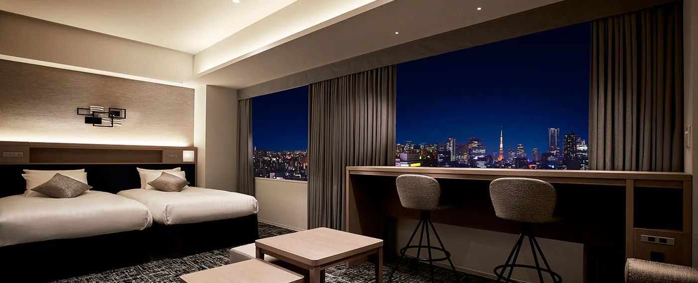 デラックスコーナーツイン(夜)