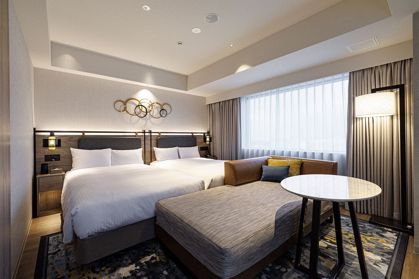 高級角落雙床房