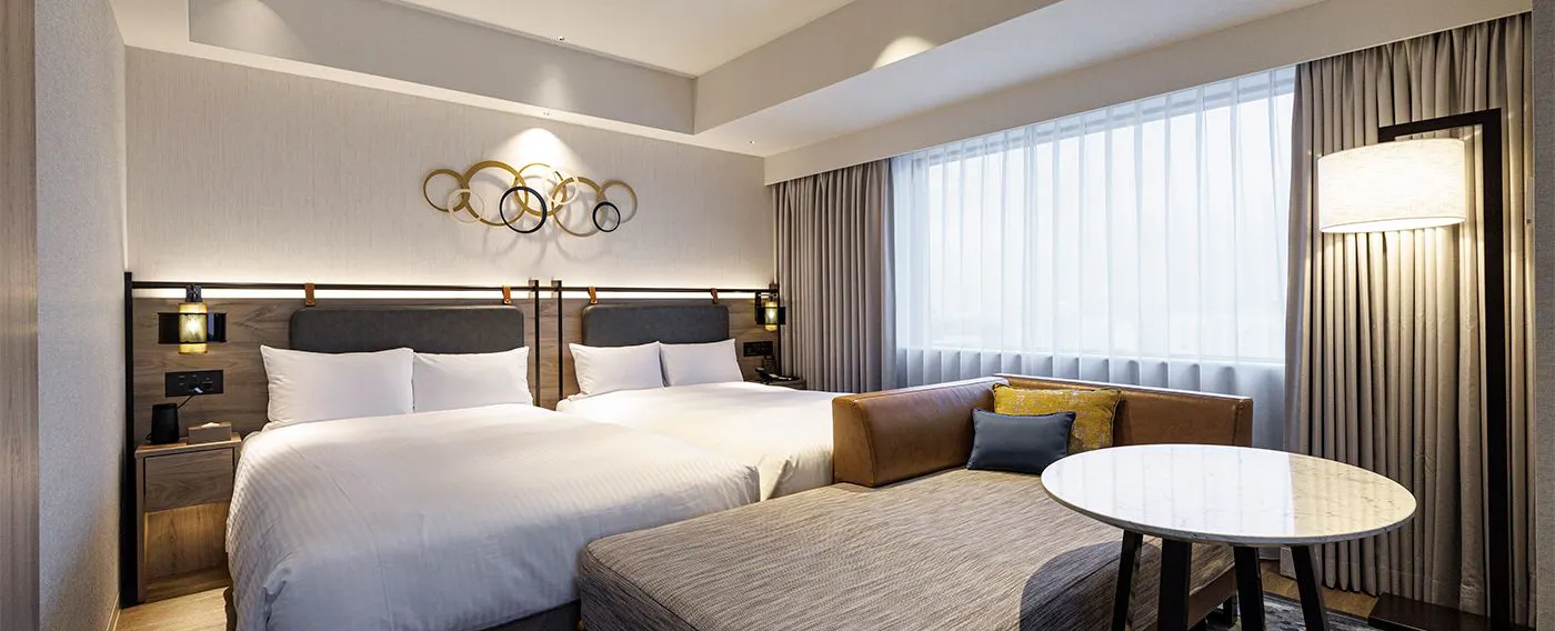 高級角落雙床房