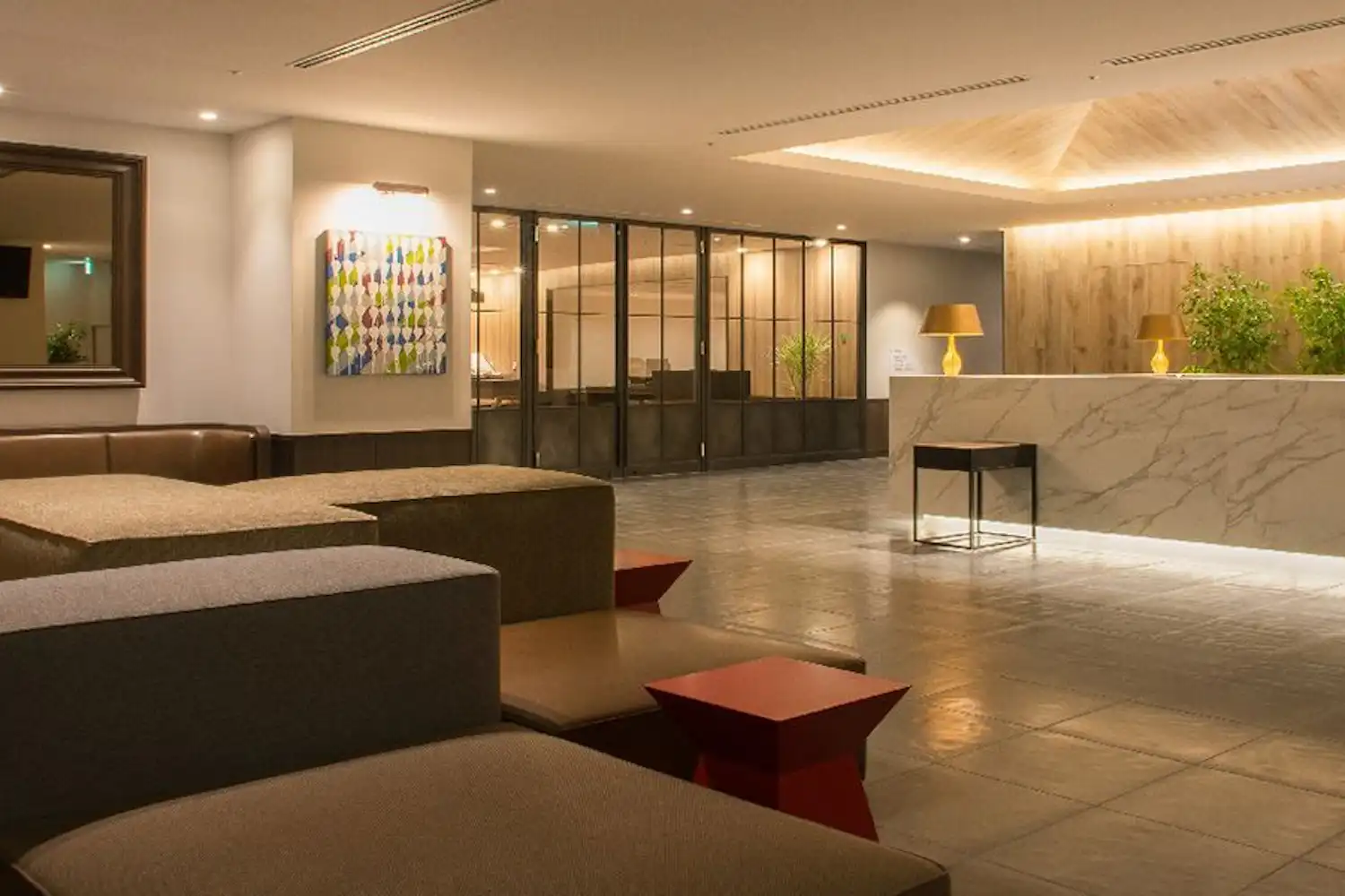 ล็อบบี้ส่วนต้อนรับ