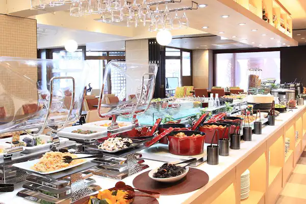 Buffet gaya Jepang, Barat, dan Cina