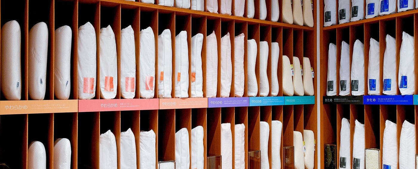 選べる枕コーナーをご用意