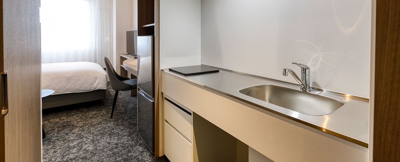 キッチン付きダブルルーム