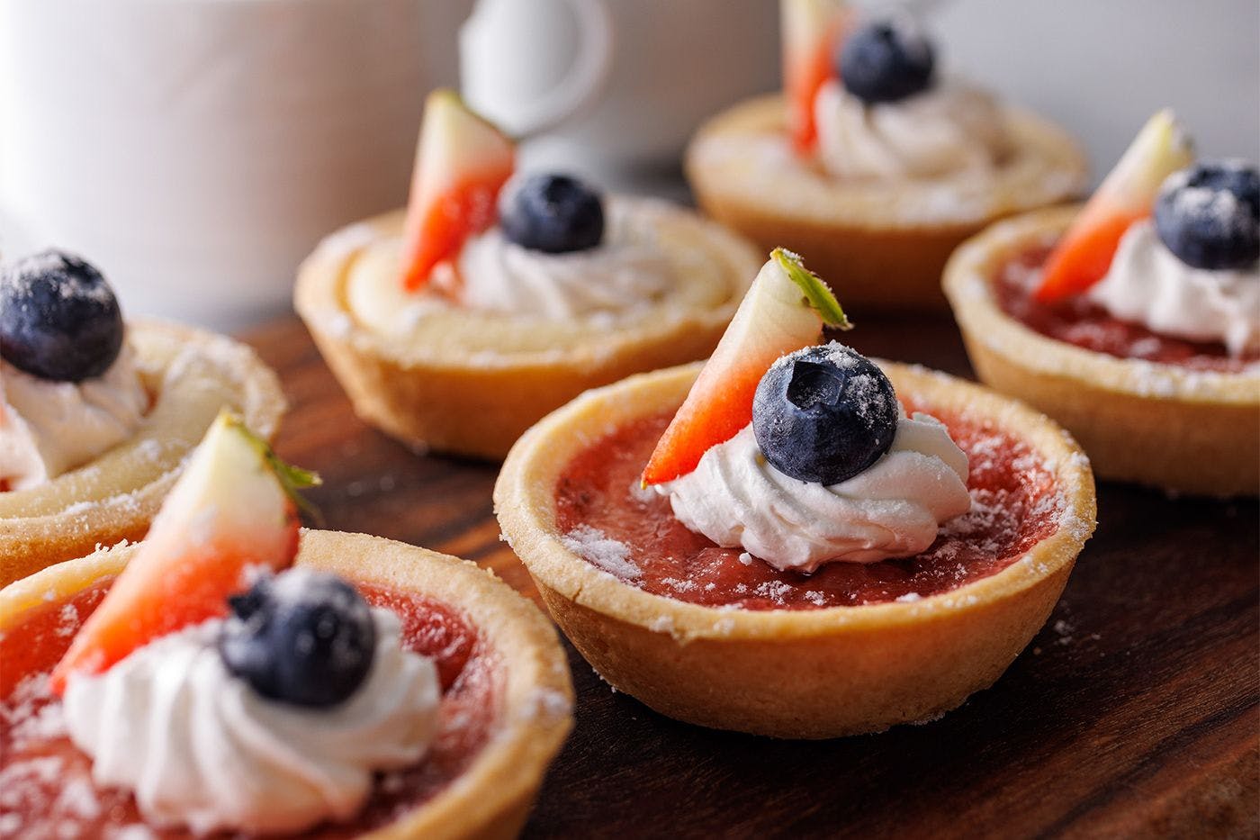 ทาร์ตเล็ทที่ใช้ผลไม้ตามฤดูกาล