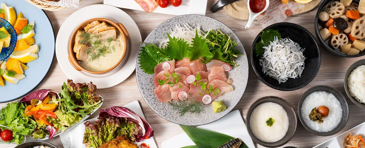 朝食ビュッフェ