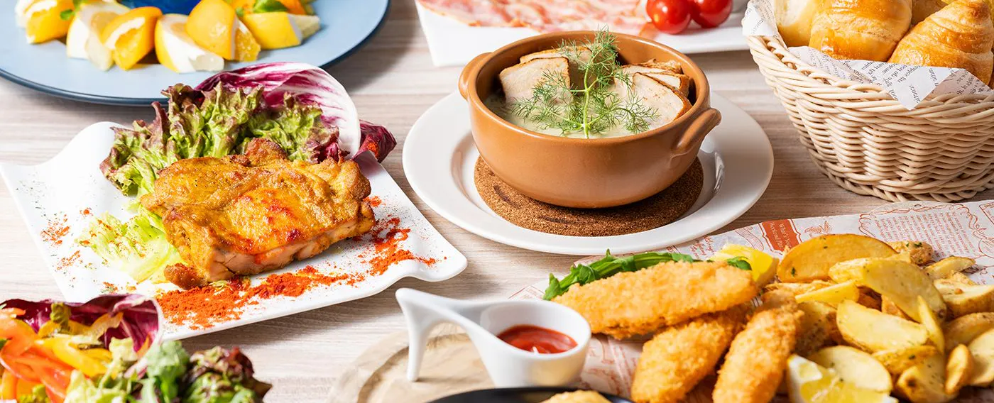 朝食ビュッフェ