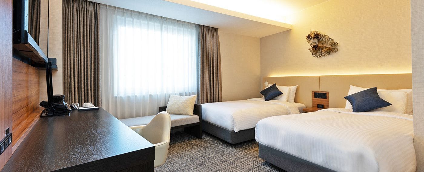 デザイン性と機能性を兼ね揃えた客室はビジネスにも観光にもおすすめ