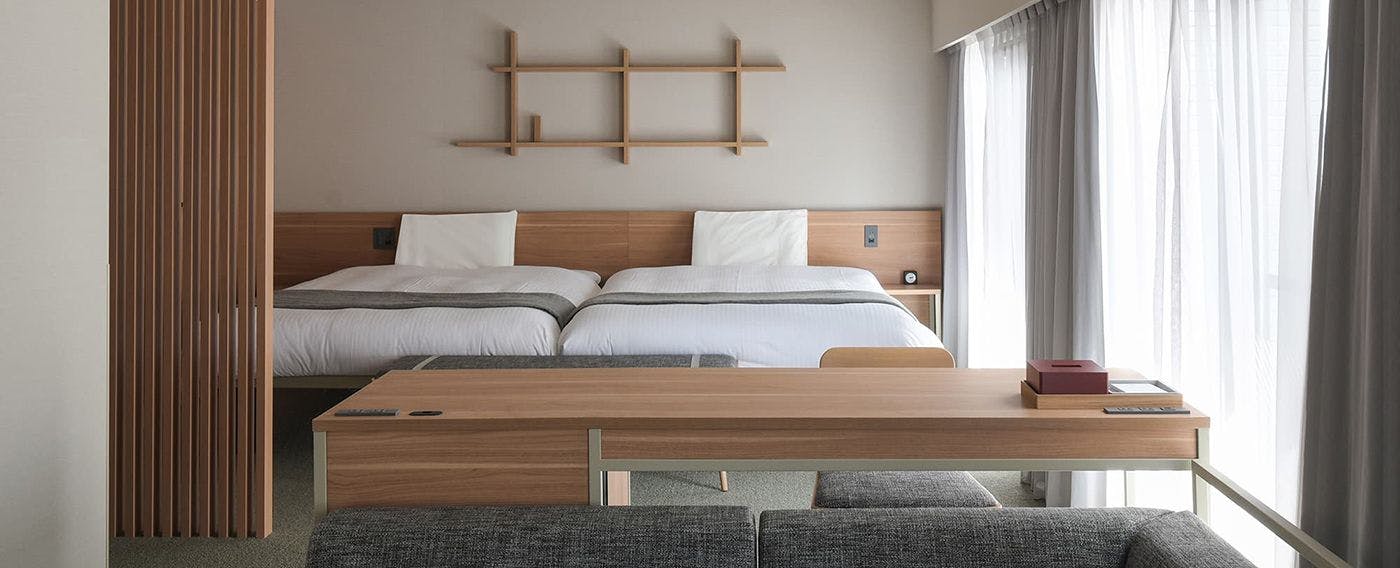 デラックスルーム　39平米　ベット2台