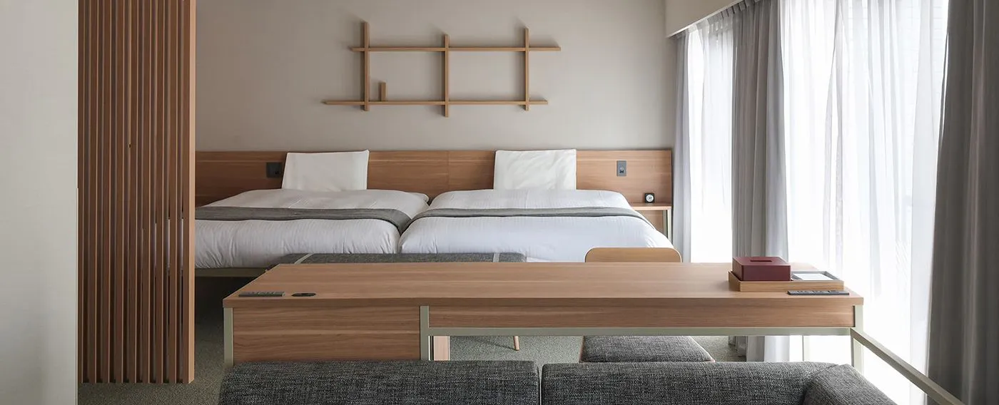 デラックスルーム 39平米 ベット2台