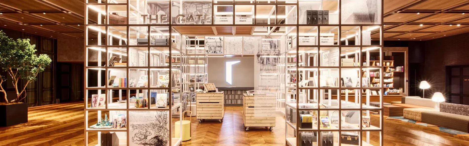 IN THE LIBRARY hotel and books TOKOROZAWA