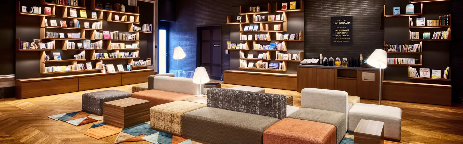 IN THE LIBRARY hotel and books TOKOROZAWA