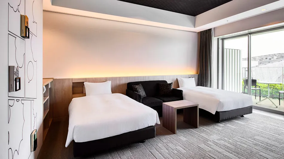 IN THE LIBRARY hotel and books TOKOROZAWA