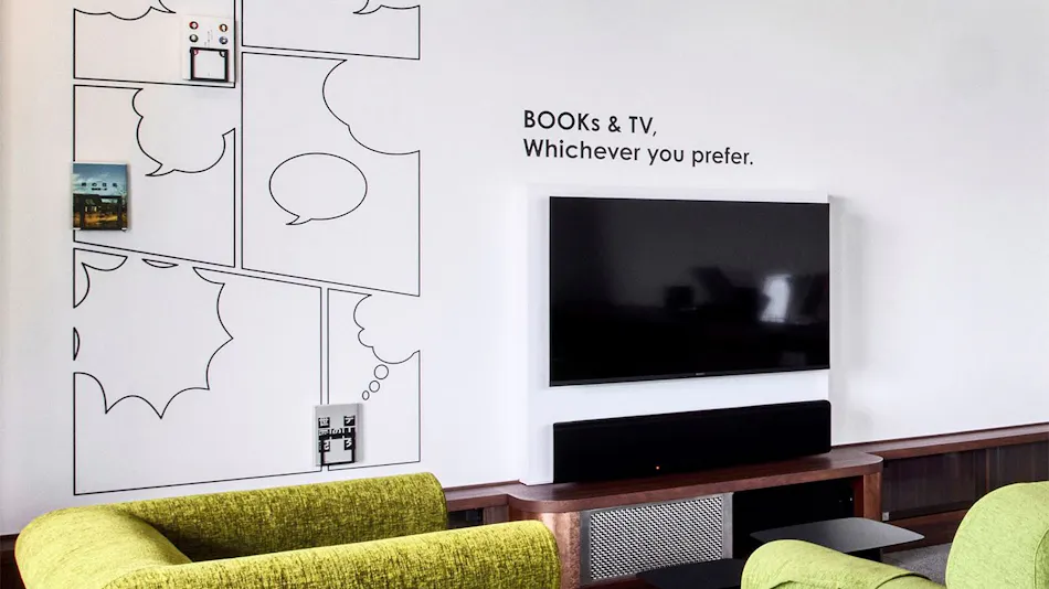 IN THE LIBRARY hotel and books TOKOROZAWA