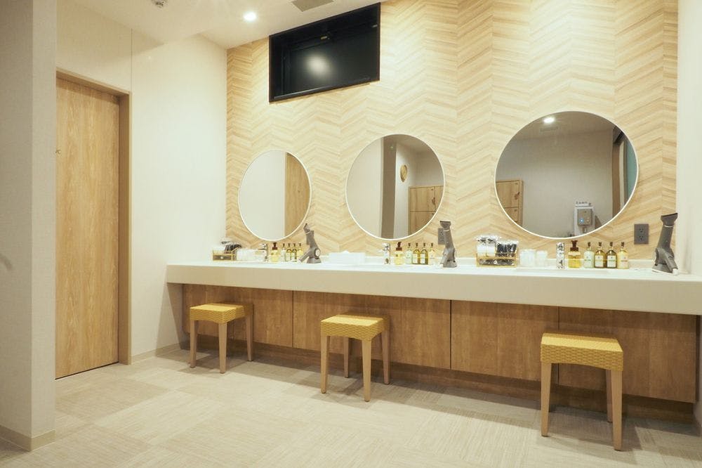 女性大浴場脱衣所