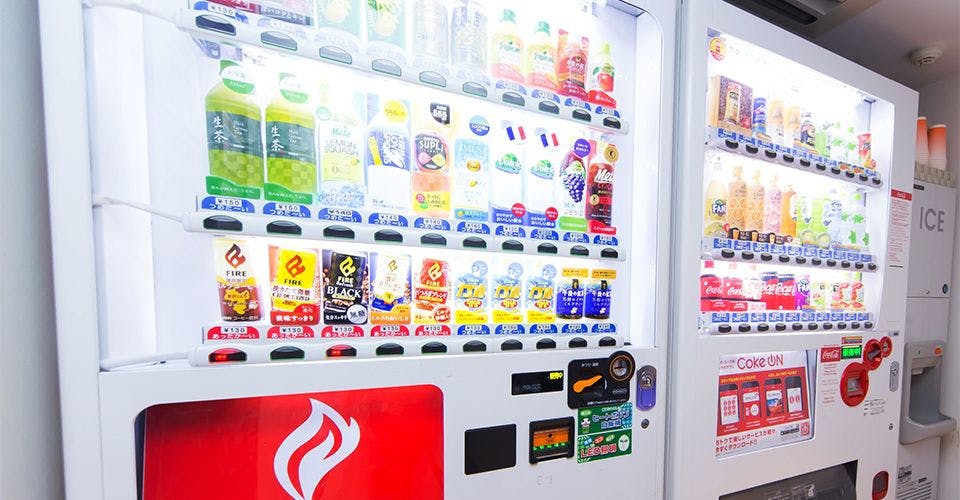 ２階　自動販売機