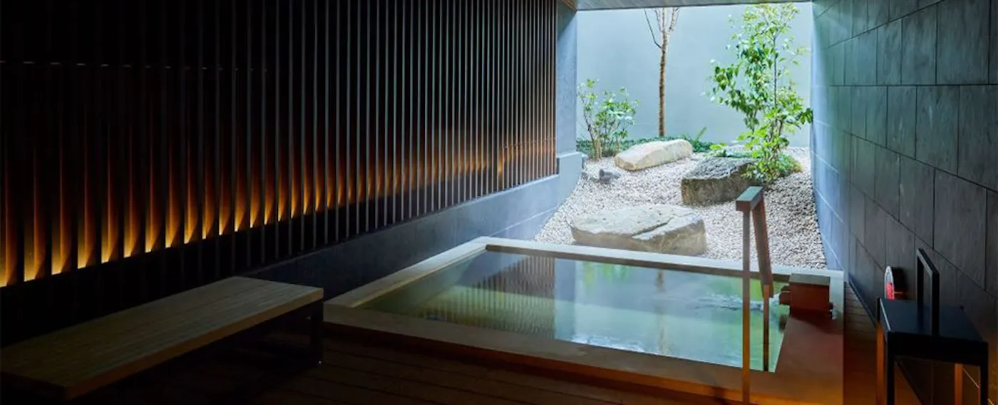 大浴場:半露天溫泉示意圖