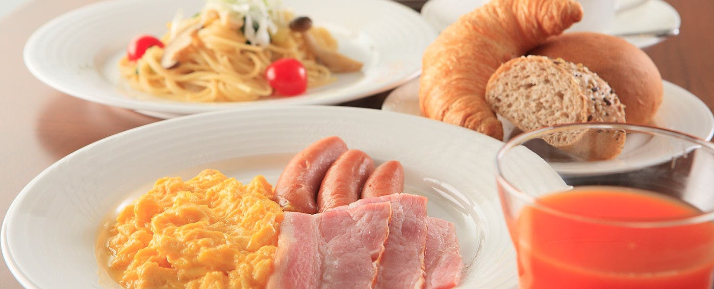 ภาพบุฟเฟ่ต์อาหารเช้า