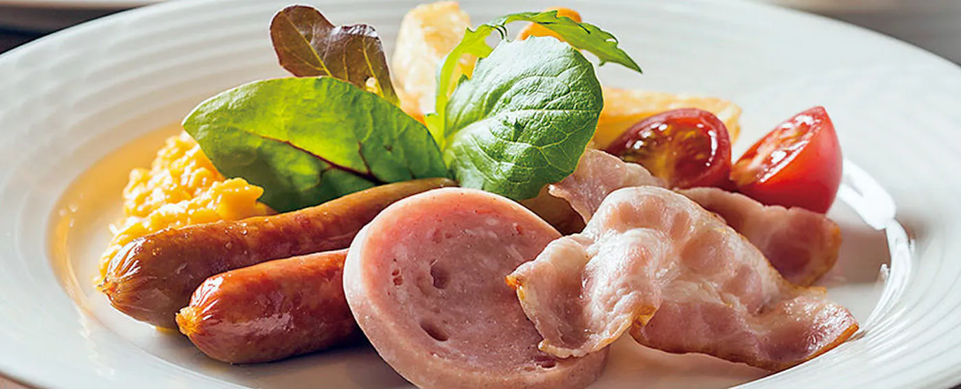 ภาพบุฟเฟ่ต์อาหารเช้า