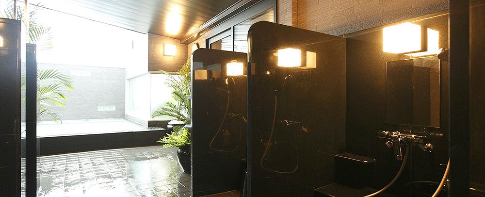 Separate large baths for men and women