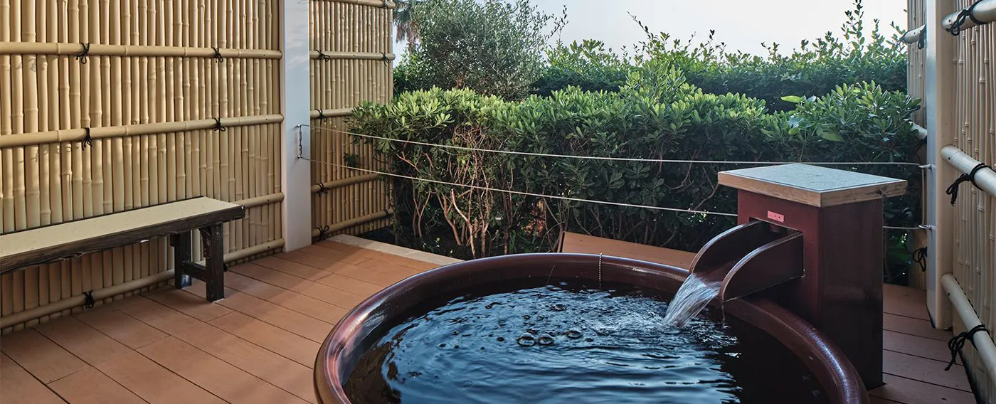 ห้องพักสไตล์ญี่ปุ่นพร้อมออนเซ็นส่วนตัว