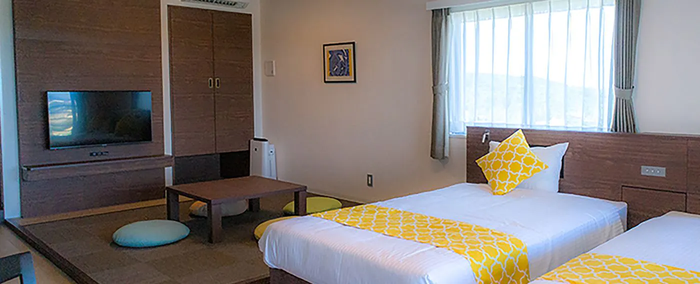 เตียงเซมิ-ดับเบิล 2 เตียง