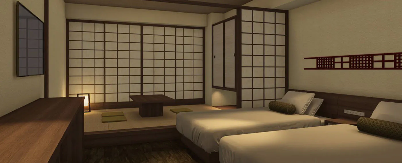 スーペリア(和洋室4名定員ツイン+布団)