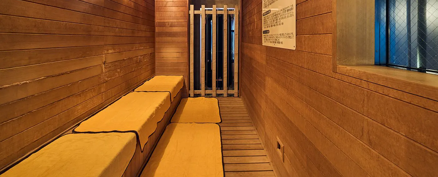 【สำหรับผู้ชายเท่านั้น】ห้องอาบน้ำรวม・ซาวน่า