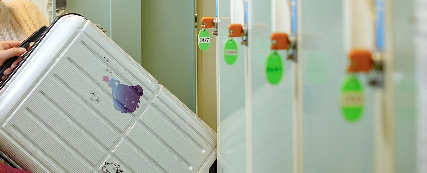 Loker koin yang dapat digunakan setelah check-out