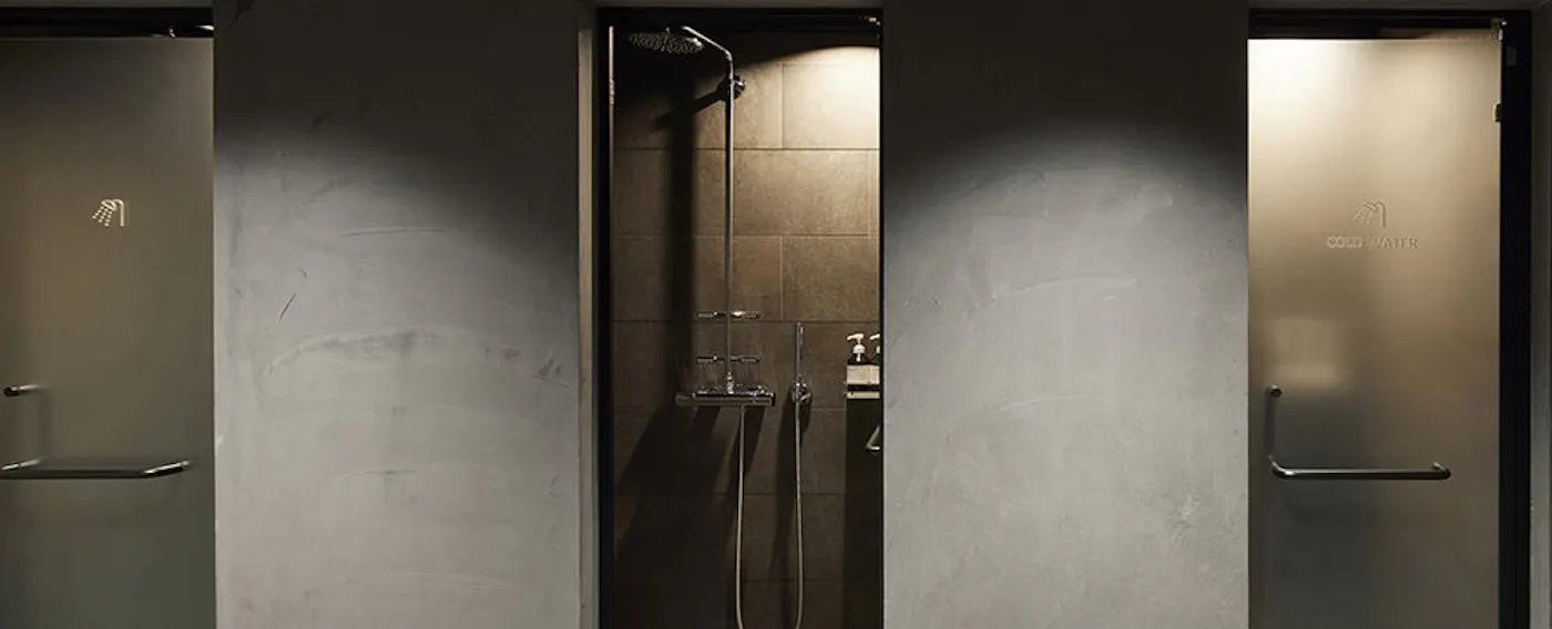 ห้องซาวน่าสำหรับการทำสมาธิแยกชายหญิง / ห้องอาบน้ำ